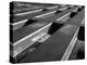 Rows of Grill-Covered Ventillation Housings Atop Roof of the Industrial Rayon Corp. Factory-Margaret Bourke-White-Premier Image Canvas