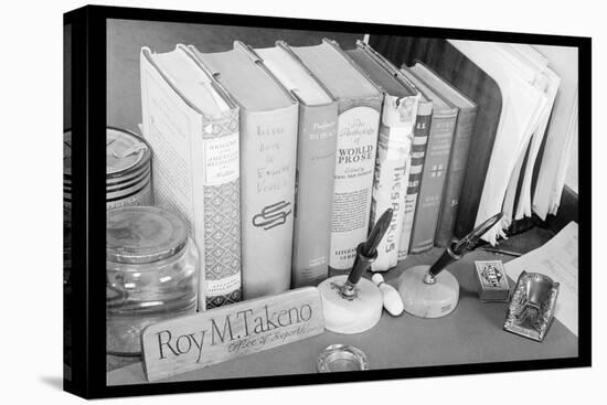 Roy Takeno's Desk-Ansel Adams-Stretched Canvas