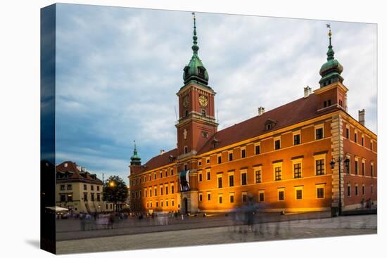 Royal Castle in Warsaw at Night-Jacek Kadaj-Premier Image Canvas