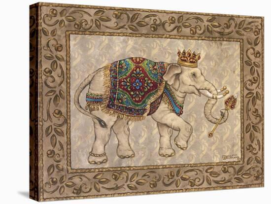 Royal Elephant I-Janet Kruskamp-Stretched Canvas