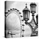 Royal Lamppost UK and London Eye - Millennium Wheel - London - England - United Kingdom - Europe-Philippe Hugonnard-Premier Image Canvas