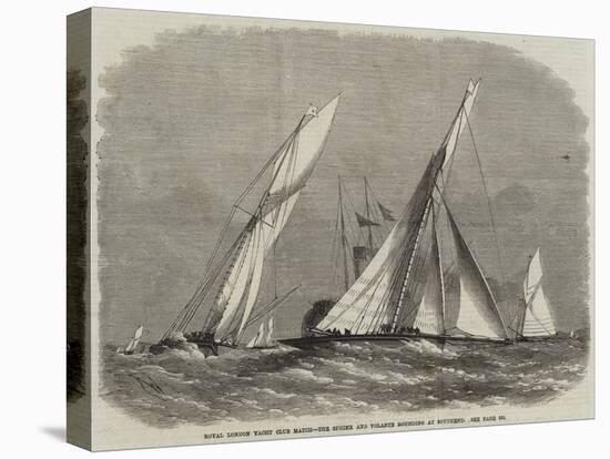 Royal London Yacht Club Match, the Sphinx and Volante Rounding at Southend-Edwin Weedon-Premier Image Canvas