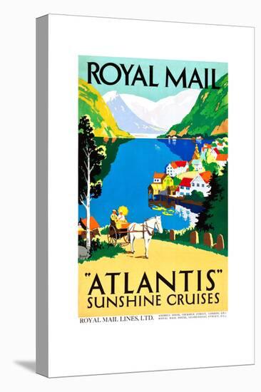 Royal Mail "Atlantis"-Percy Padden-Stretched Canvas