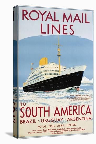 Royal Mail Lines to South America Poster-Jarvis-Premier Image Canvas