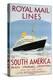 Royal Mail Lines to South America Poster-Jarvis-Premier Image Canvas