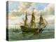 Royal Navy Battle Ship, C1650-William Frederick Mitchell-Premier Image Canvas