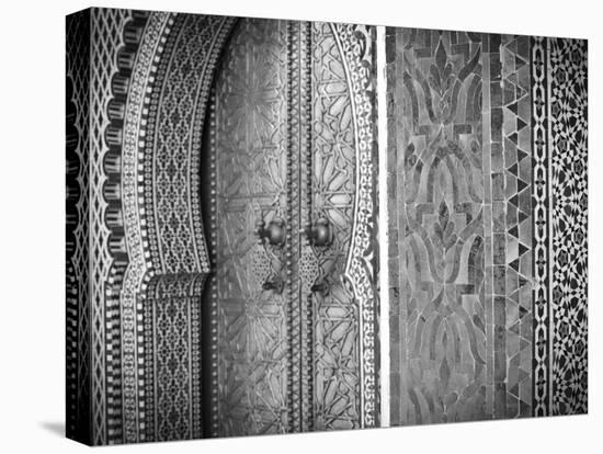 Royal Palace Door, Fes, Morocco-Doug Pearson-Premier Image Canvas