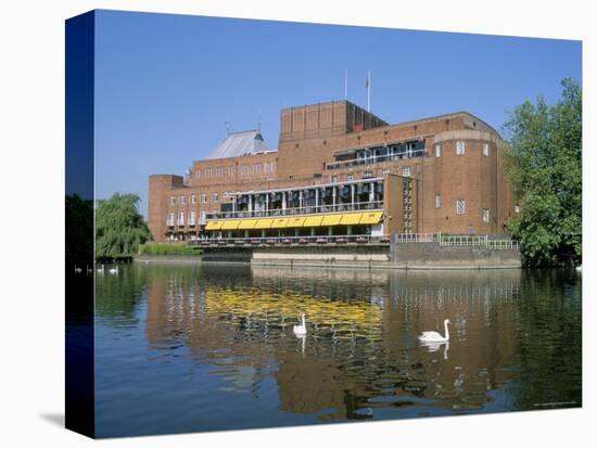 Royal Shakespeare Theatre and River Avon, Stratford Upon Avon, Warwickshire, England-J Lightfoot-Premier Image Canvas