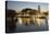 Royal Shakespeare Theatre Lit Up at Dusk Beside River Avon, Stratford-Upon-Avon, Warwickshire-Stuart Black-Premier Image Canvas