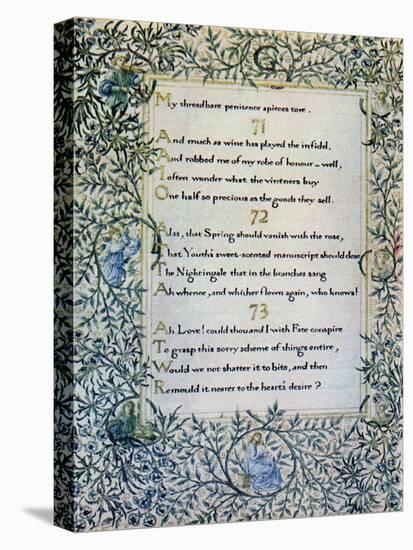 Rubaiyat of Omar Khayyam-William Morris-Premier Image Canvas