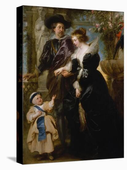 Rubens, His Wife Helena Fourment and Their Son Frans, c.1635-Peter Paul Rubens-Premier Image Canvas