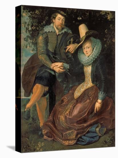 Rubens Und Isabella Brant in a Honeysuckle Bower, about 1609-Peter Paul Rubens-Premier Image Canvas