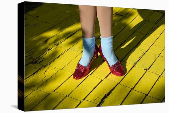Ruby slippers worn by Dorothy Gale, Wizard of Oz Park, Beech Mountain, Yellow Brick Road, North...-Panoramic Images-Premier Image Canvas