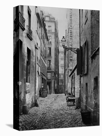 Rue Basse Des Ursins, Paris, 1858-78-Charles Marville-Premier Image Canvas