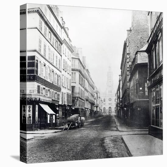 Rue De La Chaussee-D'Antin, Paris, 1858-78-Charles Marville-Premier Image Canvas