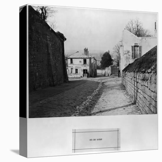 Rue Des Saules, Paris, 1858-78-Charles Marville-Premier Image Canvas