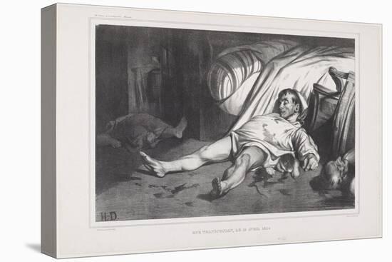 Rue Transnonain, Le 15 Avril, 1834, 1834-Honore Daumier-Premier Image Canvas