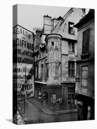 Rue Vieille-Du-Temple, Paris, 1858-78-Charles Marville-Premier Image Canvas