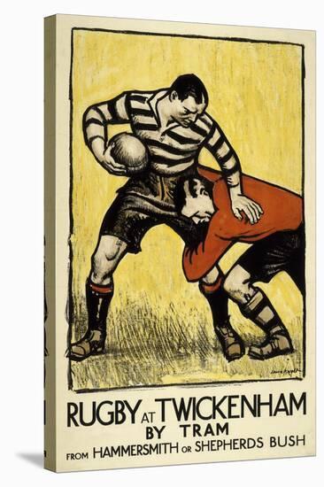 Rugby at Twickenham-The Vintage Collection-Stretched Canvas