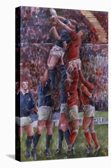 Rugby International, Wales V Scotland-Gareth Lloyd Ball-Premier Image Canvas