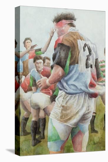 Rugby Match: Harlequins v Northampton, Brian Moore at the Line Out, 1992-Gareth Lloyd Ball-Premier Image Canvas