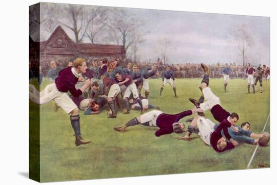 Rugby Try Scored 1897-Ernest Prater-Premier Image Canvas