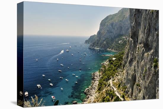 Rugged Coastline at Marina Piccola, Capri, Italy-George Oze-Premier Image Canvas