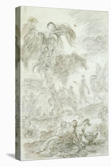 Ruggiero Arrives at the Threshold of Alcina's Palace-Jean-Honoré Fragonard-Premier Image Canvas