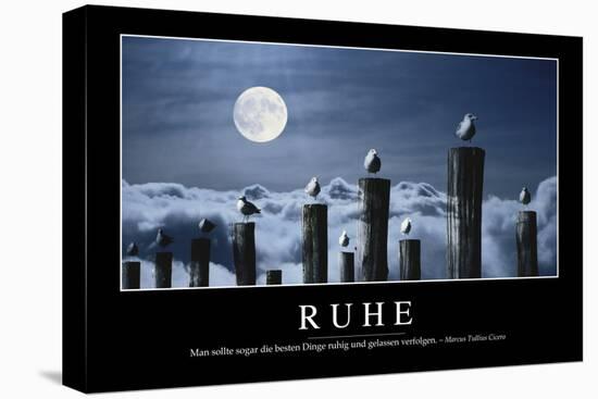 Ruhe: Motivationsposter Mit Inspirierendem Zitat-null-Premier Image Canvas