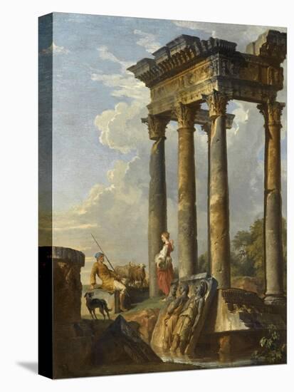 Ruines antiques-Giovanni Paolo Pannini-Premier Image Canvas