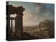 Ruins of an Ancient City, C.1810-20 (Oil on Paper, Mounted on Canvas)-John Martin-Premier Image Canvas