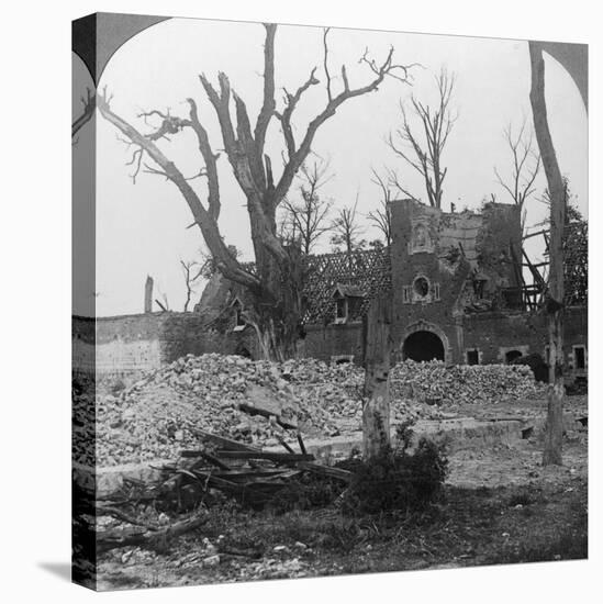 Ruins of Beury Chateau, Festubert, France, World War I, C1914-C1918-null-Premier Image Canvas