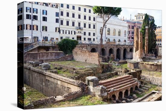 Ruins of Roman Temples at Area Sacra Di Largo Di Torre Argentina, Rome, UNESCO World Heritage Site-Nico Tondini-Premier Image Canvas