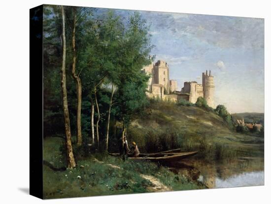 Ruins of the Chateau De Pierrefonds, C.1830-35-Jean-Baptiste-Camille Corot-Premier Image Canvas