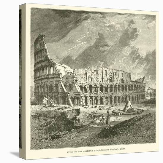 Ruins of the Coliseum, Amphitheatrum Flavium, Rome-null-Premier Image Canvas