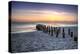 Ruins of the Old Naples Pier at Sunset on the Ocean-steffstarr-Premier Image Canvas