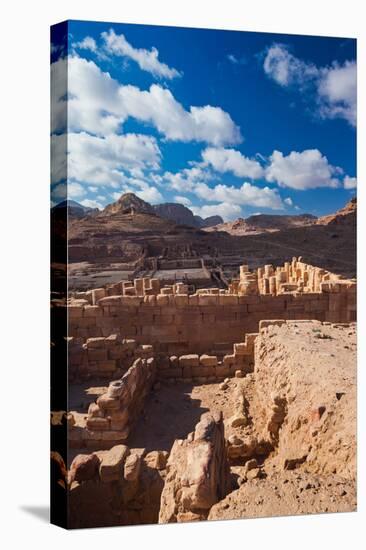 Ruins of the Temple of the Winged Lions at Ancient Nabatean City of Petra, Wadi Musa, Ma'an Gove...-null-Premier Image Canvas