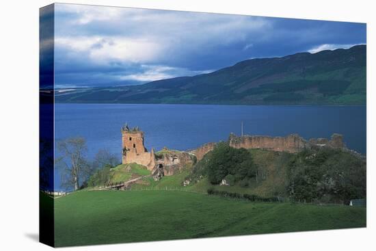 Ruins of Urquhart Castle on the Banks of Loch Ness, Drumnadrochit, Scotland, Uk-null-Premier Image Canvas