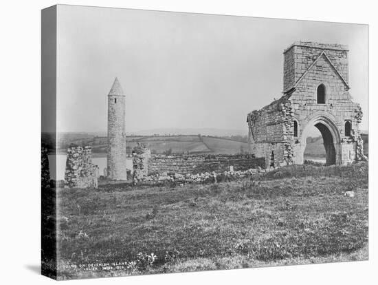 Ruins on Devenish Island, Lough Erne, Ireland, C.1890-Robert French-Premier Image Canvas