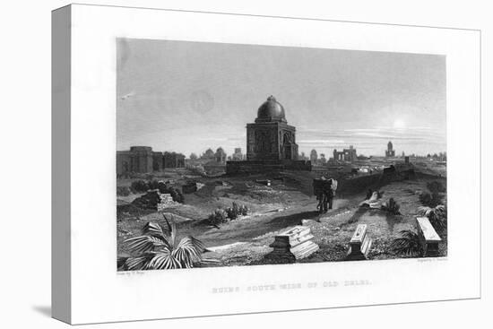 Ruins South Side of Old Delhi, India, 19th Century-G Hamilton-Premier Image Canvas