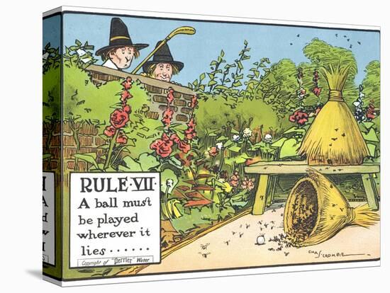 Rule VII: A Ball Must be Played Wherever it Lies, from "Rules of Golf," Published circa 1905-Charles Crombie-Premier Image Canvas