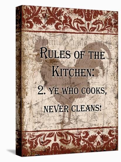 Rules of Kitchen 2-Diane Stimson-Stretched Canvas