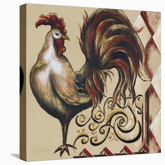 Rules the Roosters Square I-Tiffany Hakimipour-Stretched Canvas