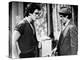 RUMBLE FISH, 1983 directed by FRANCIS FORD COPPOLA Matt Dillon and Dennis Hopper (b/w photo)-null-Stretched Canvas