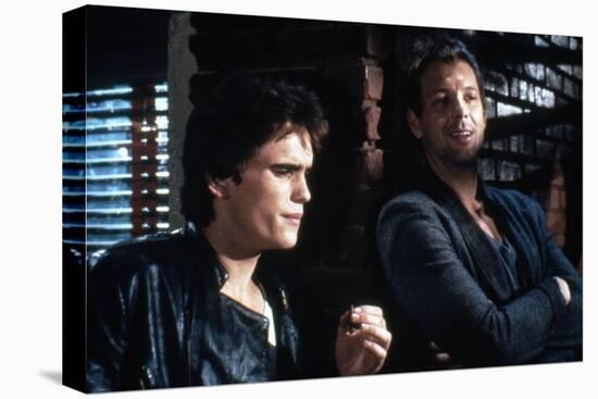 RUMBLE FISH, 1983 directed by FRANCIS FORD COPPOLA Matt Dillon and Mickey Rourke (photo)-null-Stretched Canvas