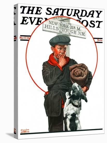 "Runaway Boy," Saturday Evening Post Cover, May 17, 1924-Charles Towne-Premier Image Canvas