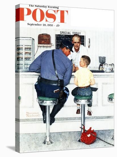 "Runaway" Saturday Evening Post Cover, September 20,1958-Norman Rockwell-Premier Image Canvas