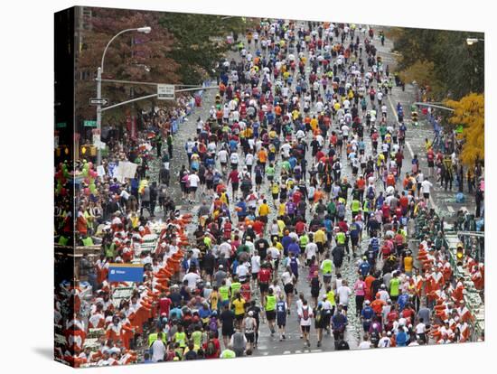 Runners Competing on First Avenue During 2009 New York City Marathon-null-Premier Image Canvas