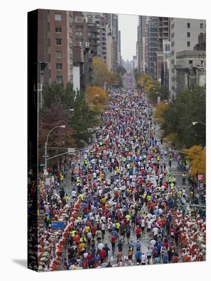 Runners Competing on First Avenue During 2009 New York City Marathon-null-Premier Image Canvas