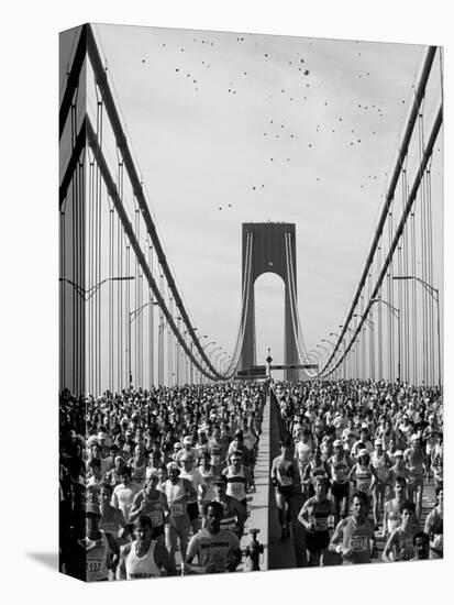 Runners, Marathon, New York, New York State, USA-Adam Woolfitt-Premier Image Canvas